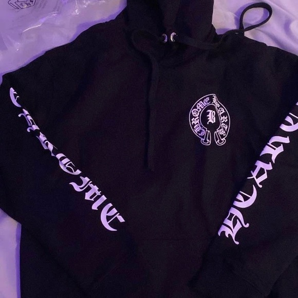 Black Hoodie with White Print
